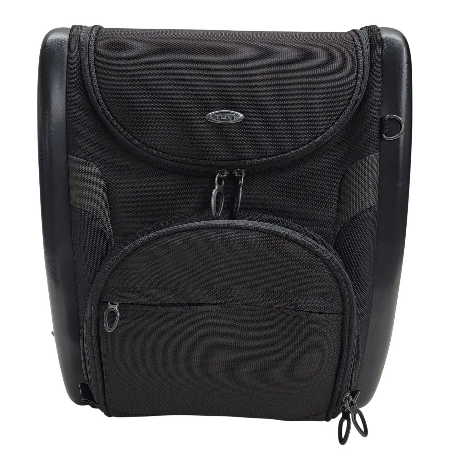 Tumi T3 6581D Hardside Hybrid Laptop Backpack Black Ballistic Nylon Tech Bag