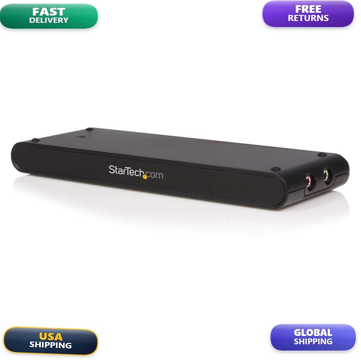 StarTech Universal Laptop USB Docking Station VGA Audio Ethernet (USBVGADOCK2)