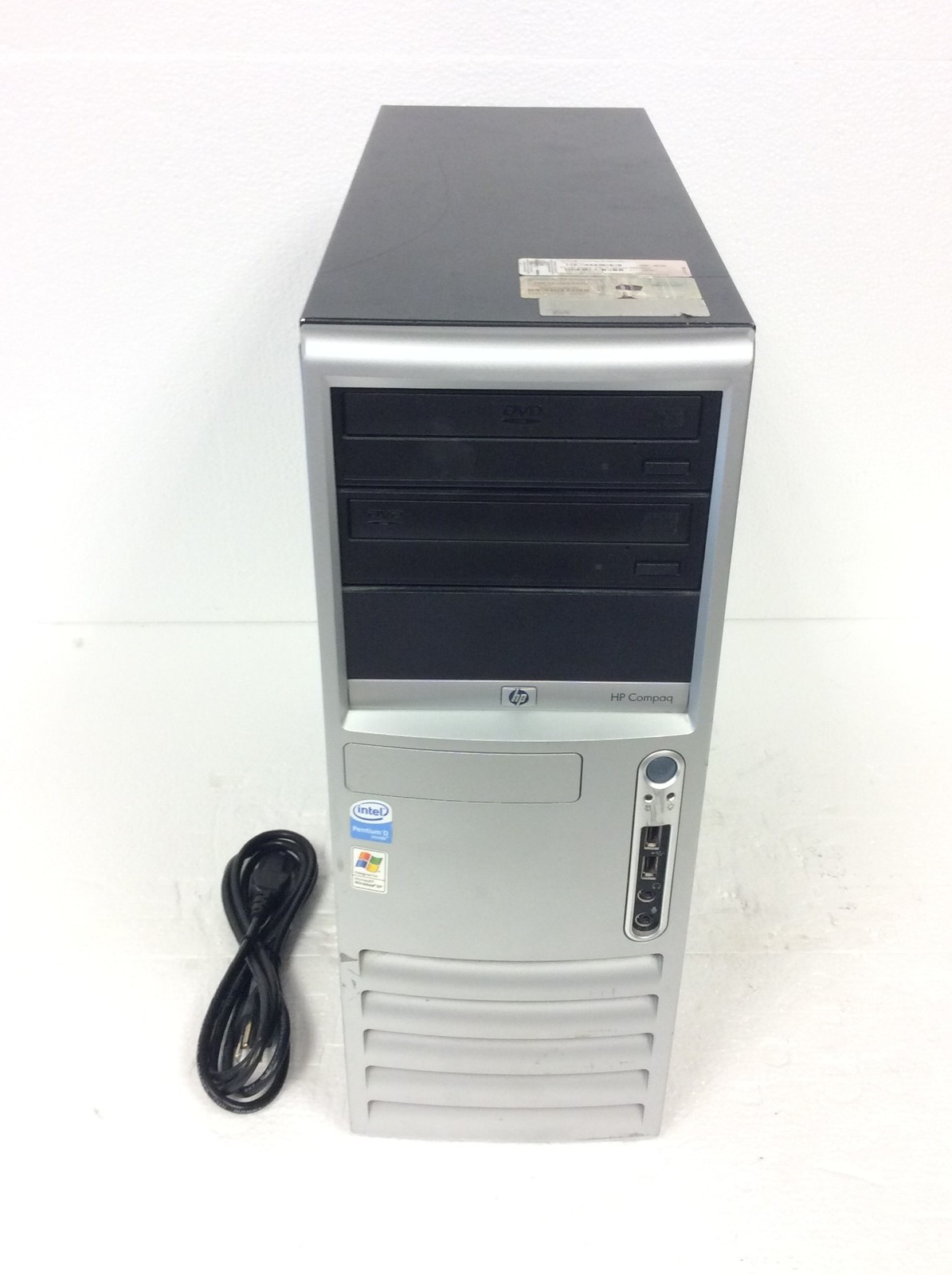 HP Compaq DC7700 Tower Computer Pentium D 3.40GHz w/ 2GB DDR2, 2x DVD, NO HD