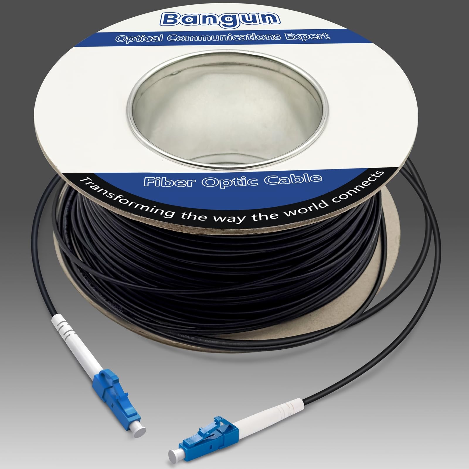 Bangun 100 Meters LC LC Outdoor Armored Simplex Fiber Patch Cable, Single Mode