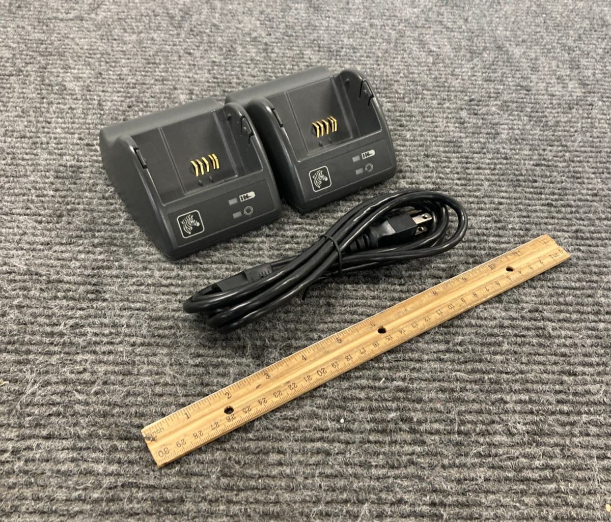 Lot of 2 Zebra SC2 Smart Battery Chargers w/ Power Cords