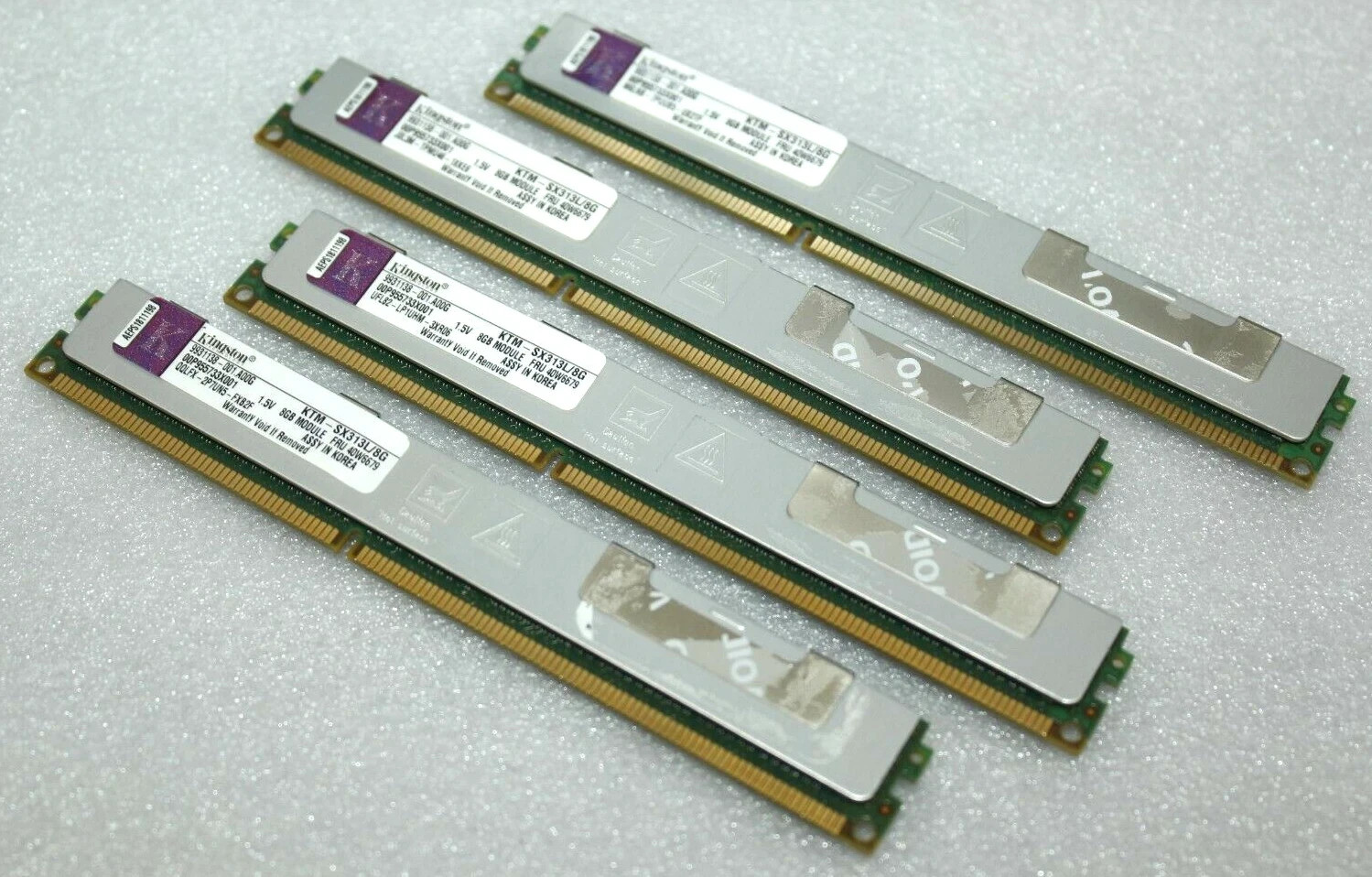 Kingston 32GB (4X8GB) PC3-10600 DDR3 ECC Server Memory Ram KTM-SX313L-8G 40W6679