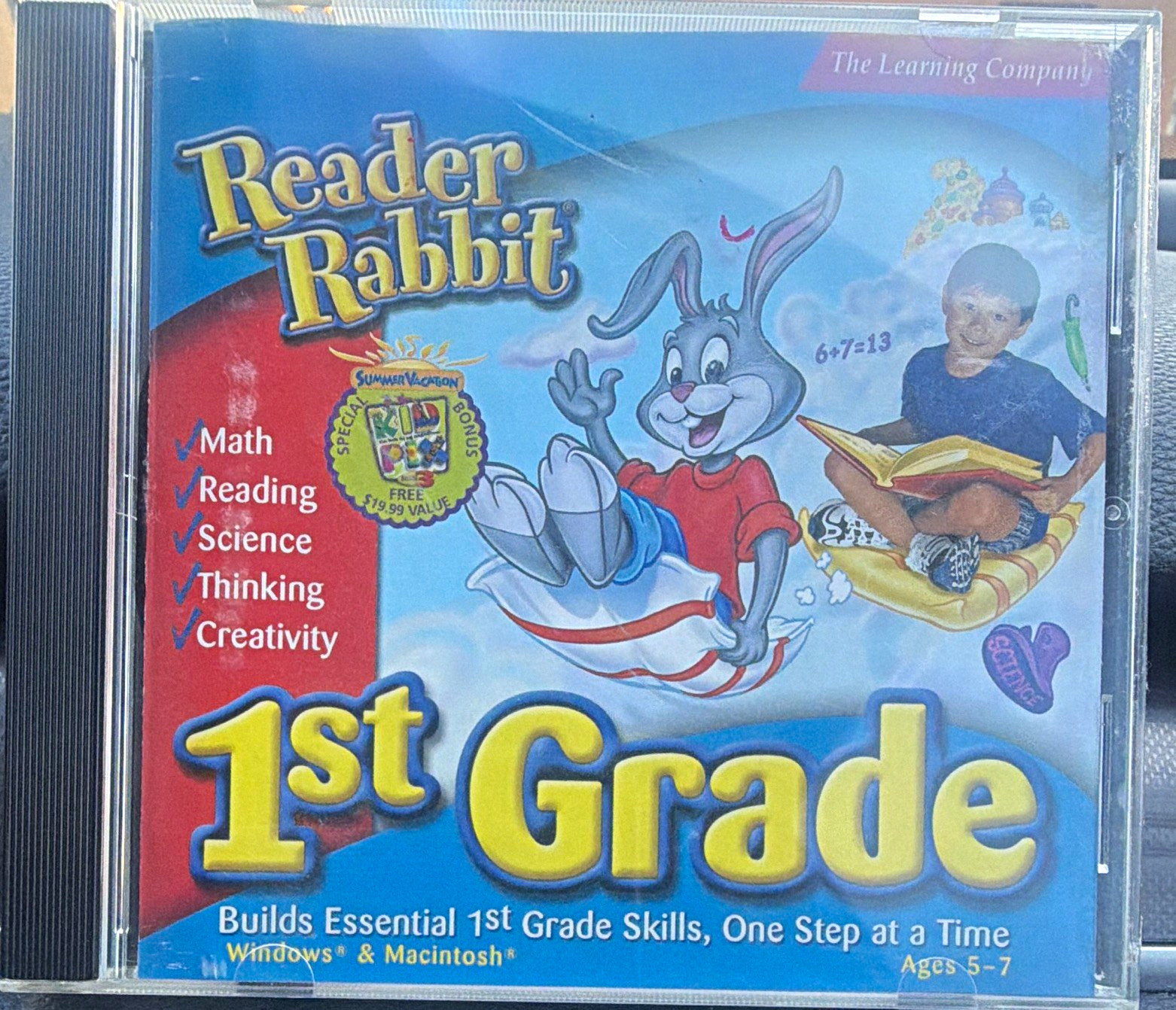 The Learning Company Reader Rabbit 1st Grade CD-ROM Windows/Mac Ages 5-7 English