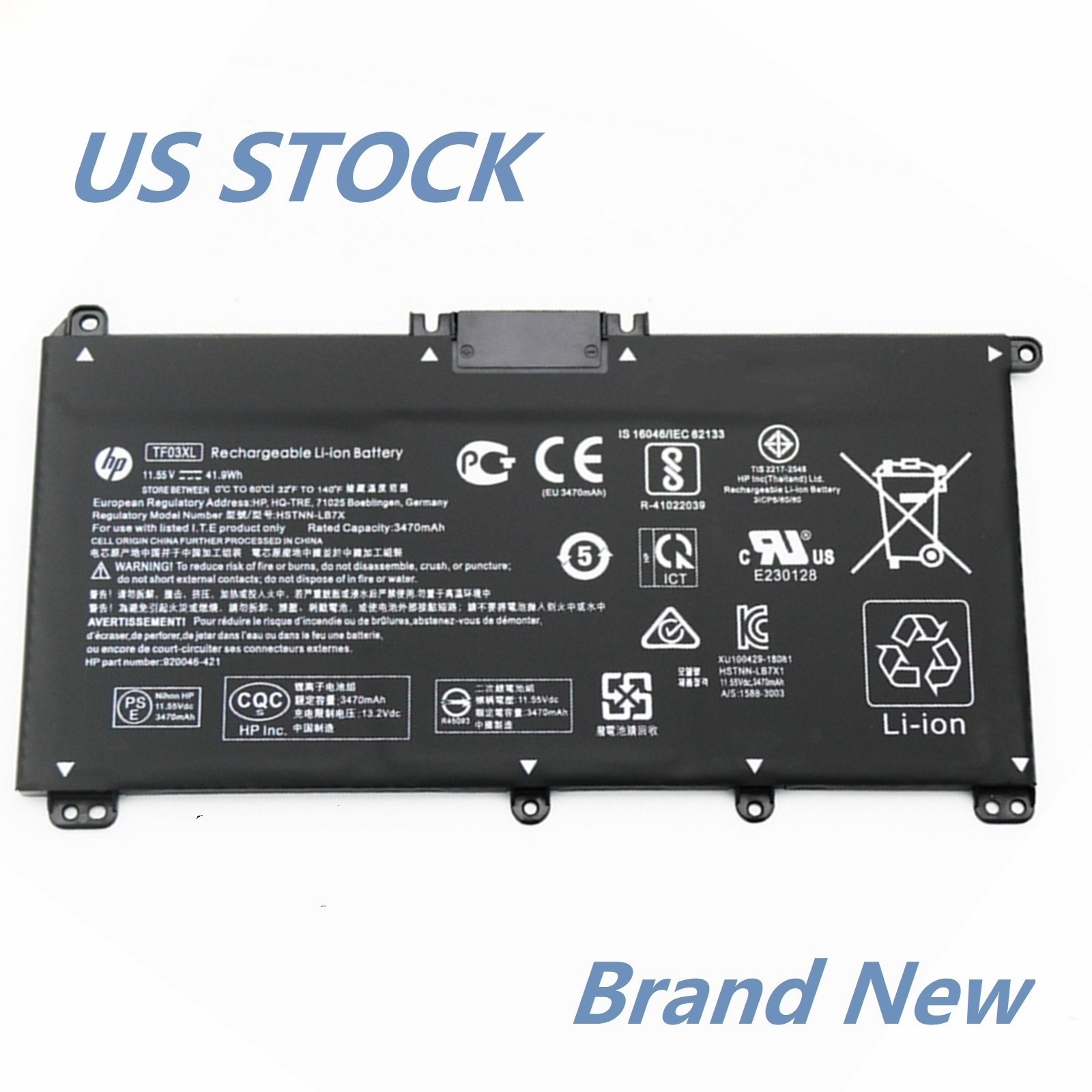Genuine OEM HP TF03XL Battery Pavilion 15-CC 17-AR HSTNN-LB7L 920070-855 NEW