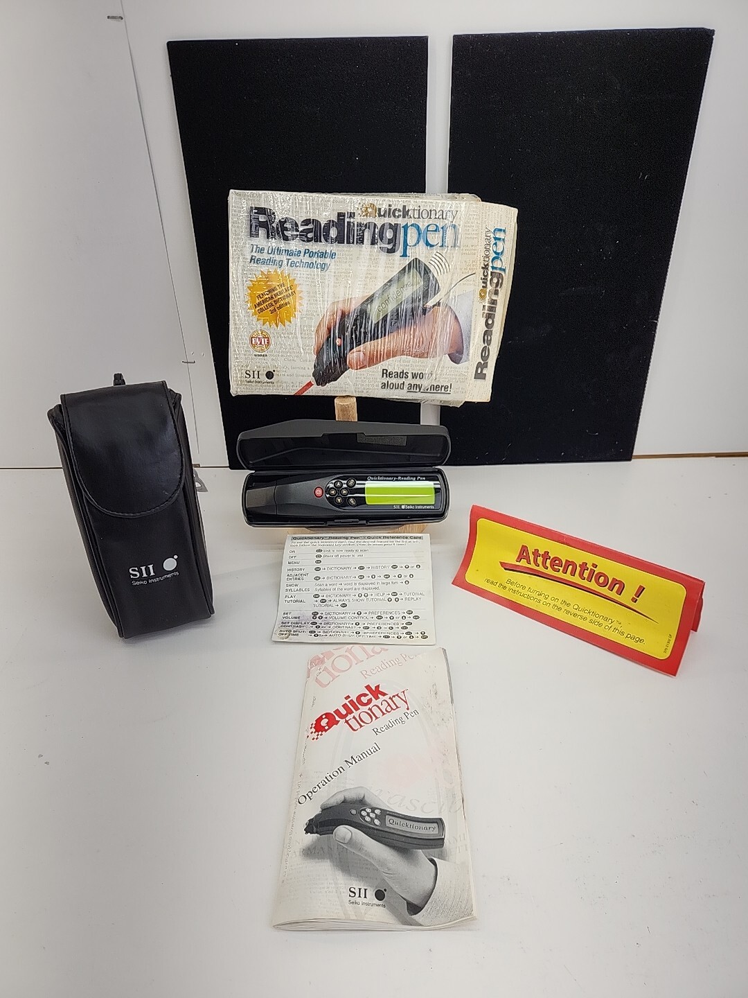 Educational Quicktionary Reading Pen SII Vintage 1998 Original Box Manual Case