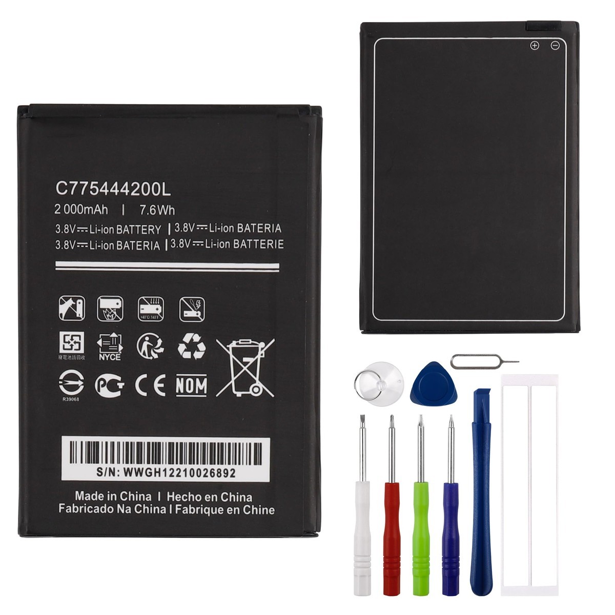 E-YIIVIIL Battery C775444200L for BLU C5L MAX C0170 with Tools
