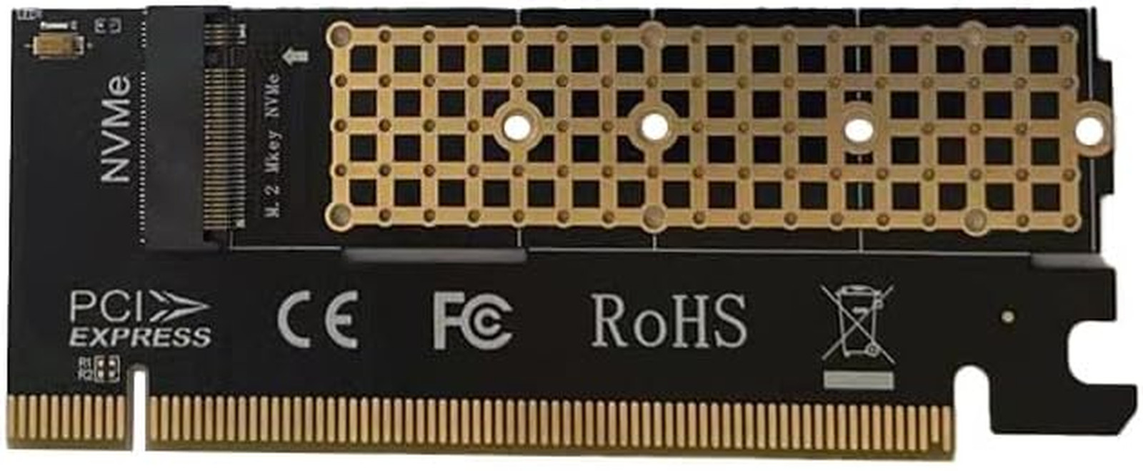 Pcie Adapter for M.2 Nvme Mkey, Pci-E 4.0 X4 Card Supports NGFF M2 M-Key SSD