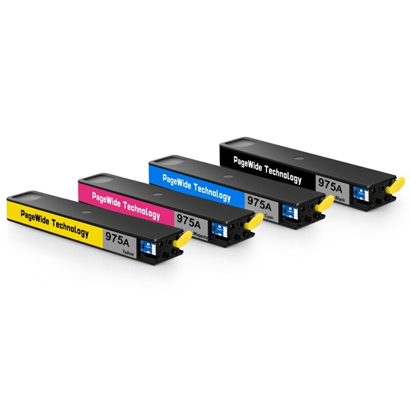 4PC Ink Cartridge For HP 975A For HP PageWide 352dw 377dw 452 477dn/dw 552dw