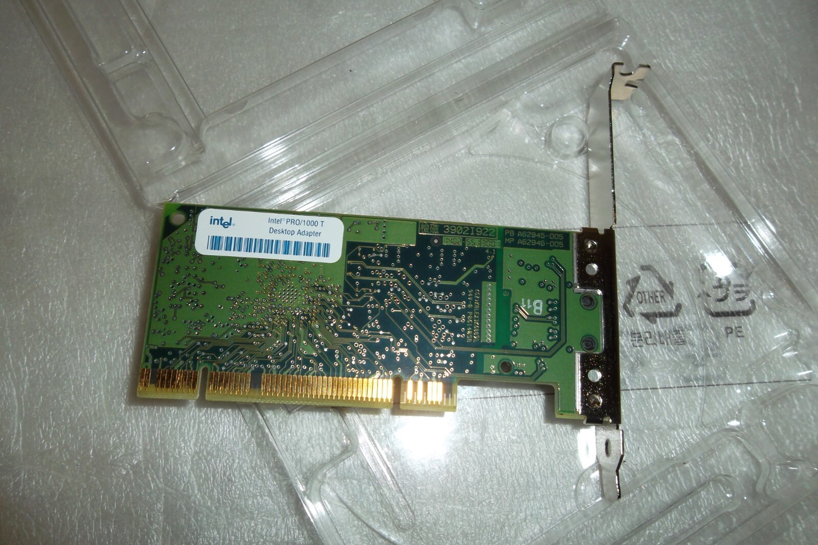 Intel PRO/1000T Network PCI Adapter Gigabit Mbps for Desktop PCs  A62947-007 NEW