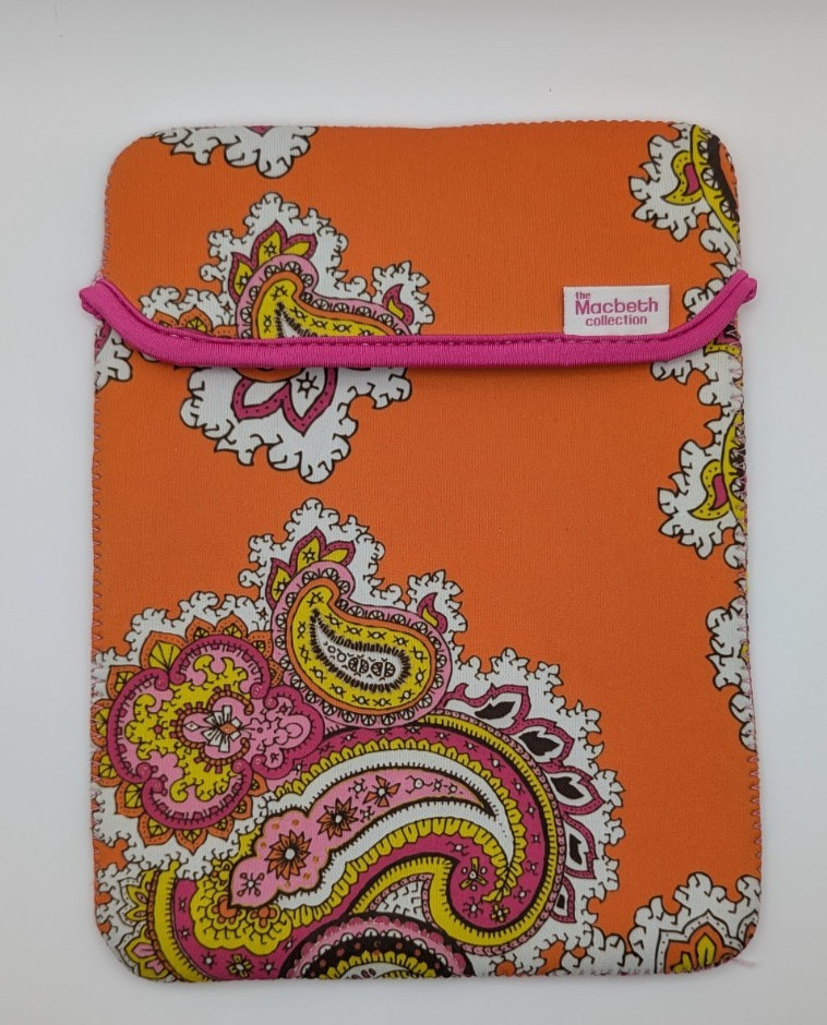 The Macbeth Collection Soft Neoprene Paisley Reversible Laptop/Tablet Sleeve