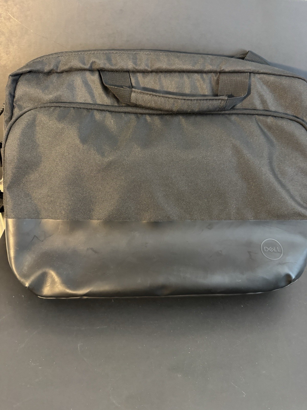 Dell Black Nylon Laptop Briefcase Bag 17" Shoulder Strap Computer Case