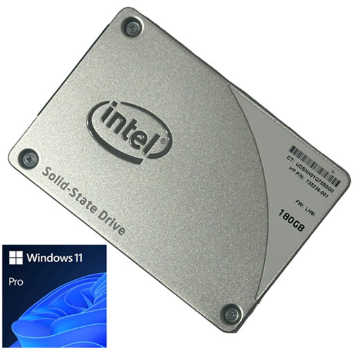 180GB Intel SSD SATA with Windows 11 Pro for Dell Latitude 6430 6440 5580 5590