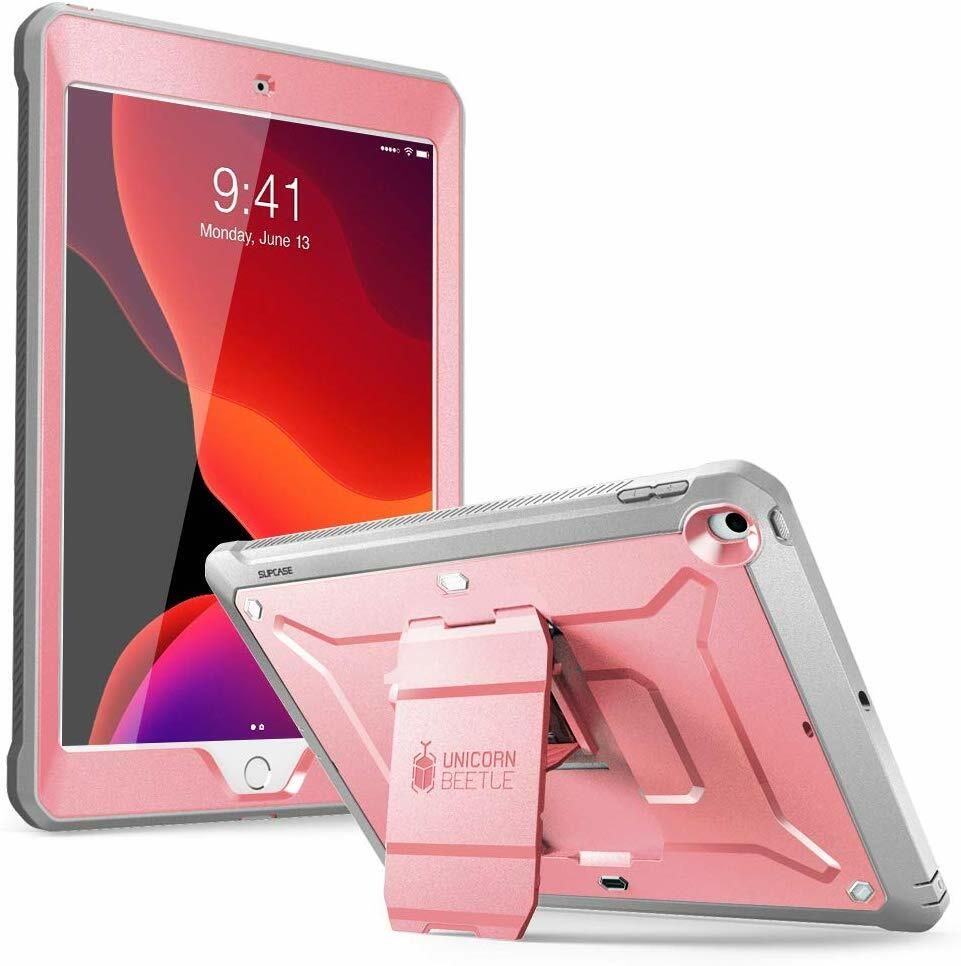 iPad 10.2 2019 7th Gen Case SUPCASE UB PRO FullBody Rugged Rosegold Cover+Screen