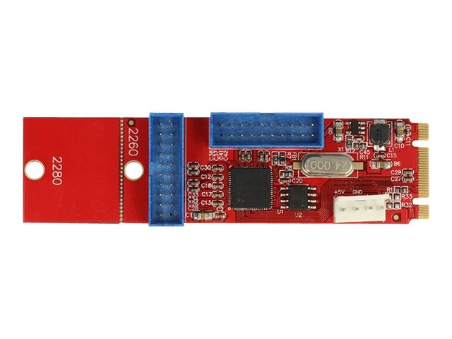 Delock Converter M.2 Key B M male > 2 x USB 3. Header USB Adapter 3 62843