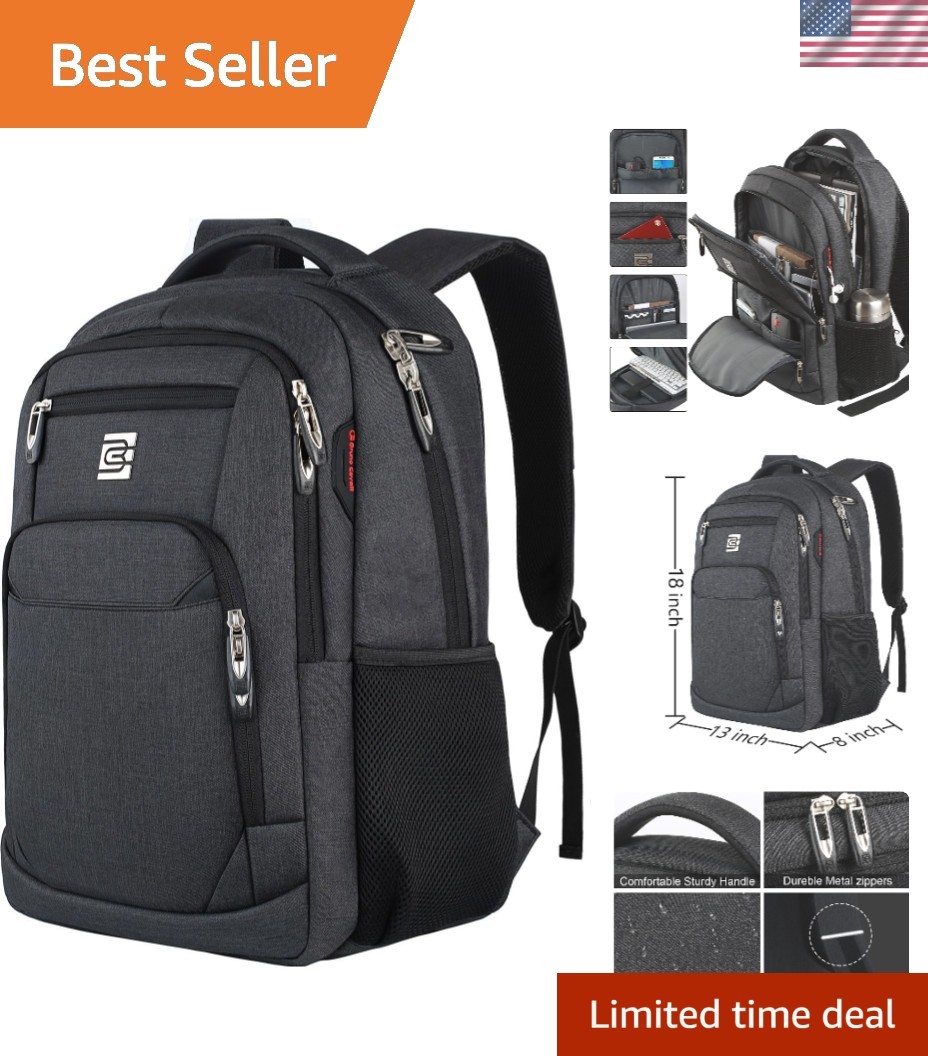 Water-Resistant Business Laptop Backpack - Perfect for Travel & College