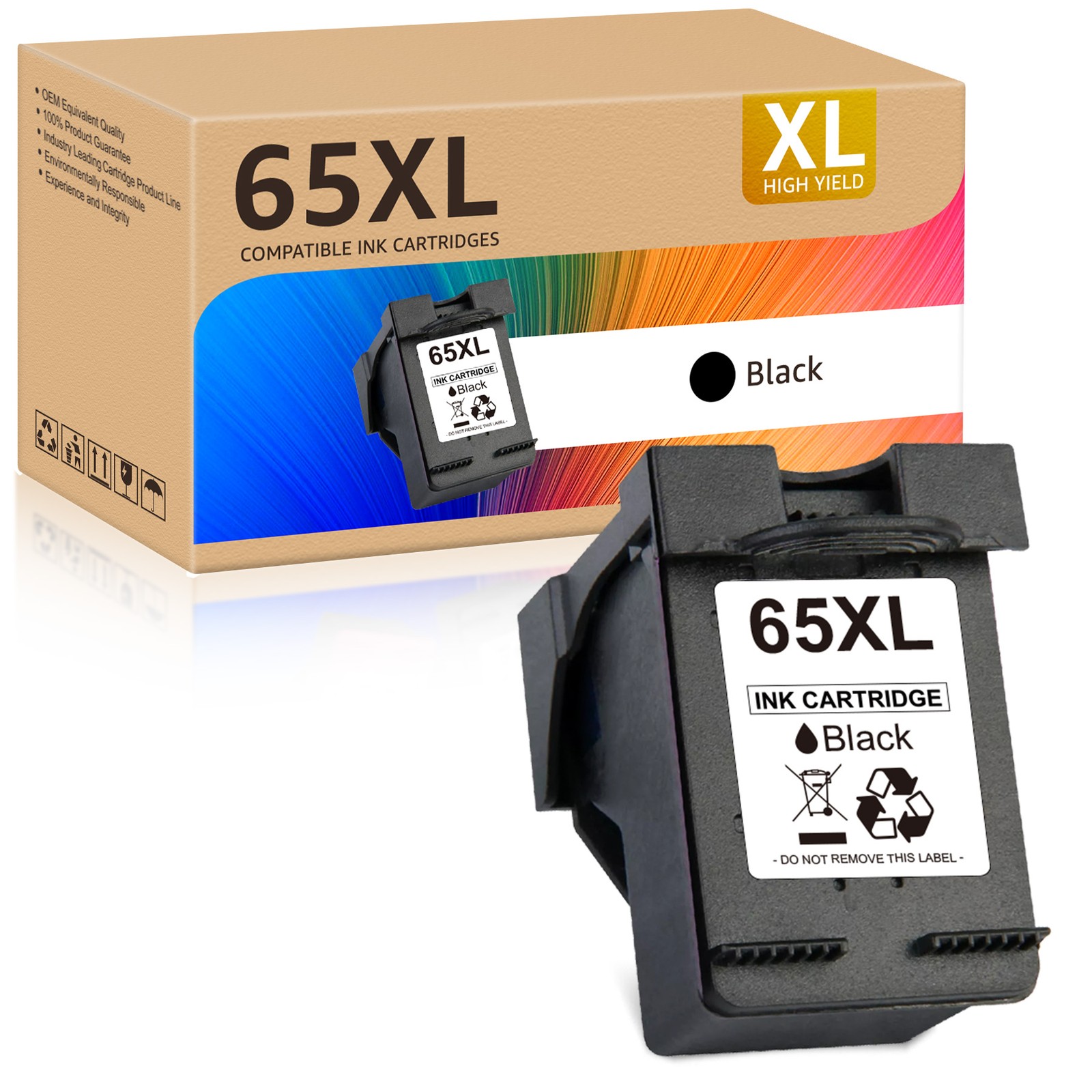 65XL 65 Ink Cartridge For HP ENVY 5010 5055 5052 Deskjet 2600 2652 2636 Printer