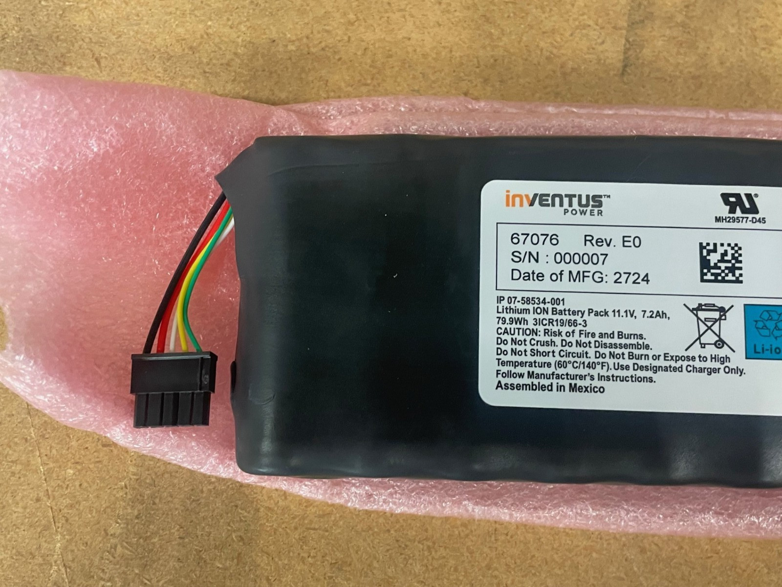 IBM flashsystem replacement battery 3icr19/66-3 used in 02cl197