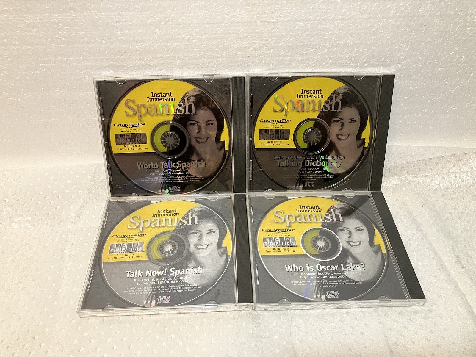 Instant Immersion by Eurotalk Learn Spanish CD-ROM 4-disc set