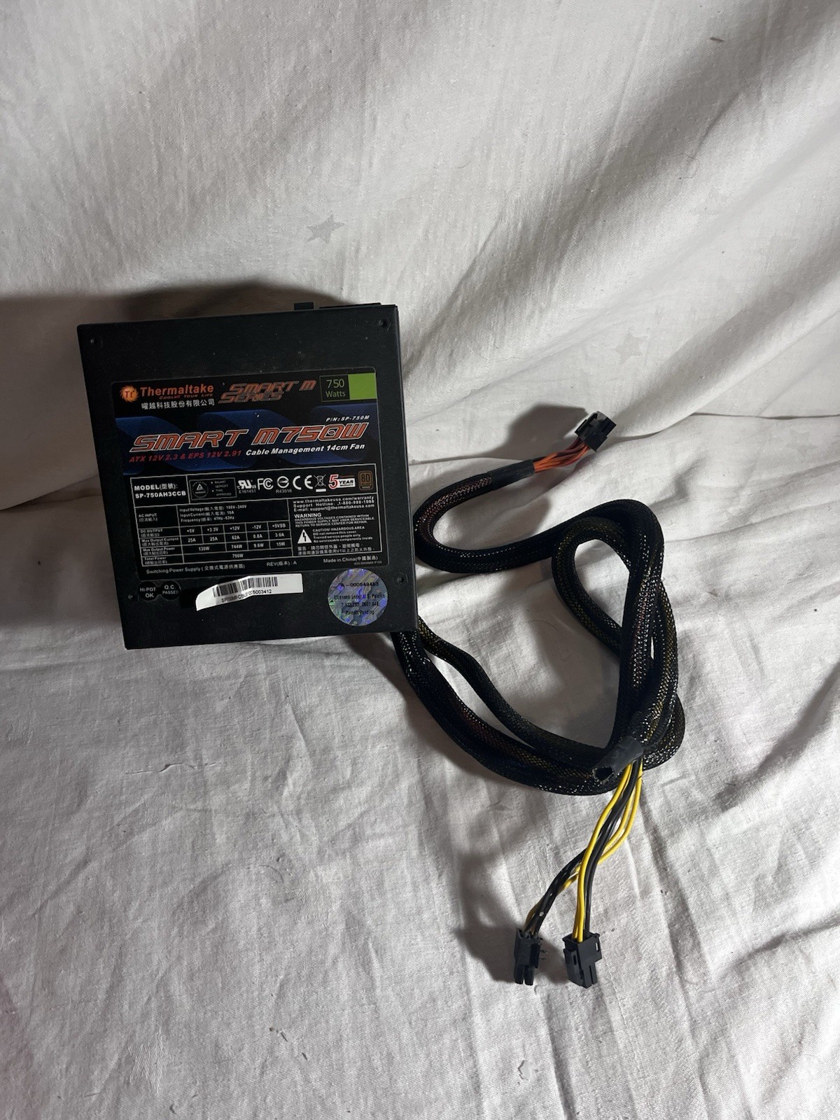 Thermaltake smart 750w 80plus bronze power supply
