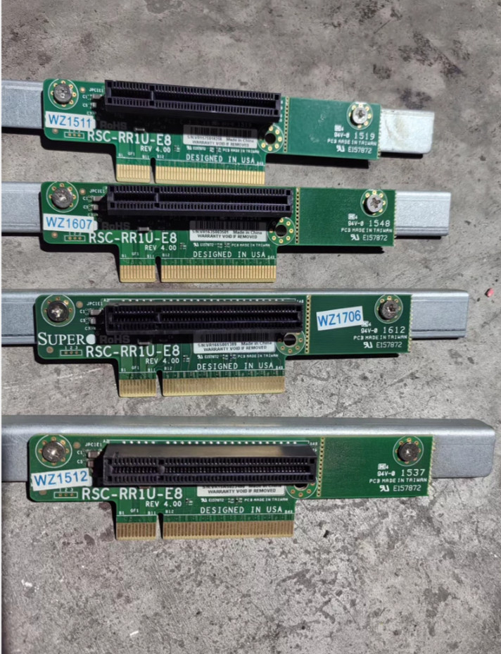 1pcs Supermicro Riser Card PCI-E x8 RSC-RR1U-E8 REV 4.00 PCI-E 3.0*8 w/bracket