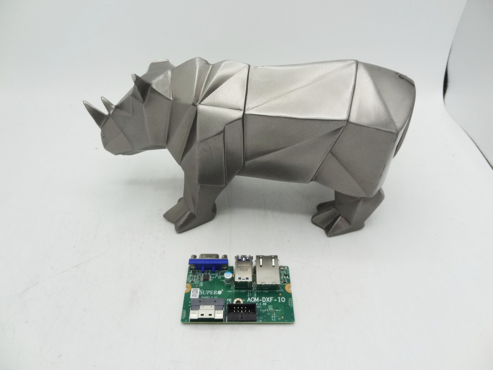 SuperMicro AOM-DXF-IO Rear I/O board with VGA, RJ45 management, USB, and COM
