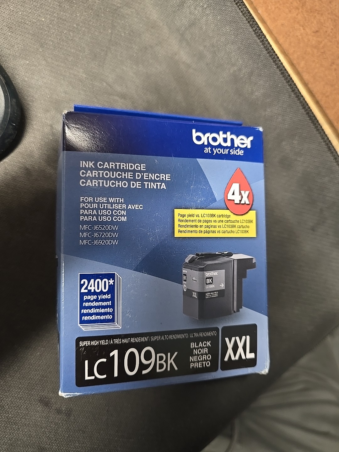 New Brother LC109BK XXL Black Ink Cartridge