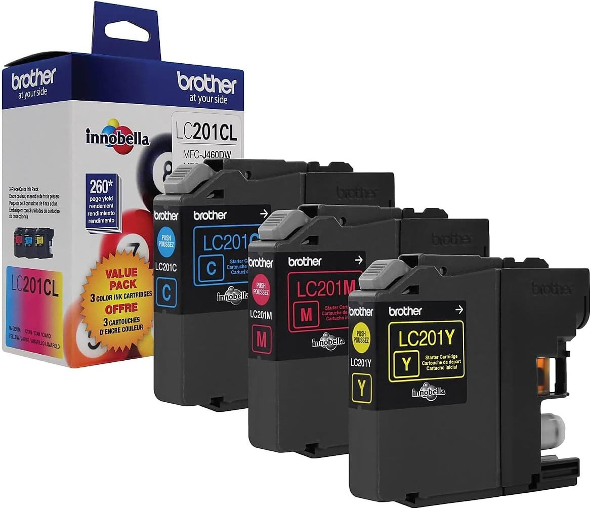 Brother LC2013PKS C/M/Y - (Pack of 3) Ink, Multi, LC2013PKS C/M/Y