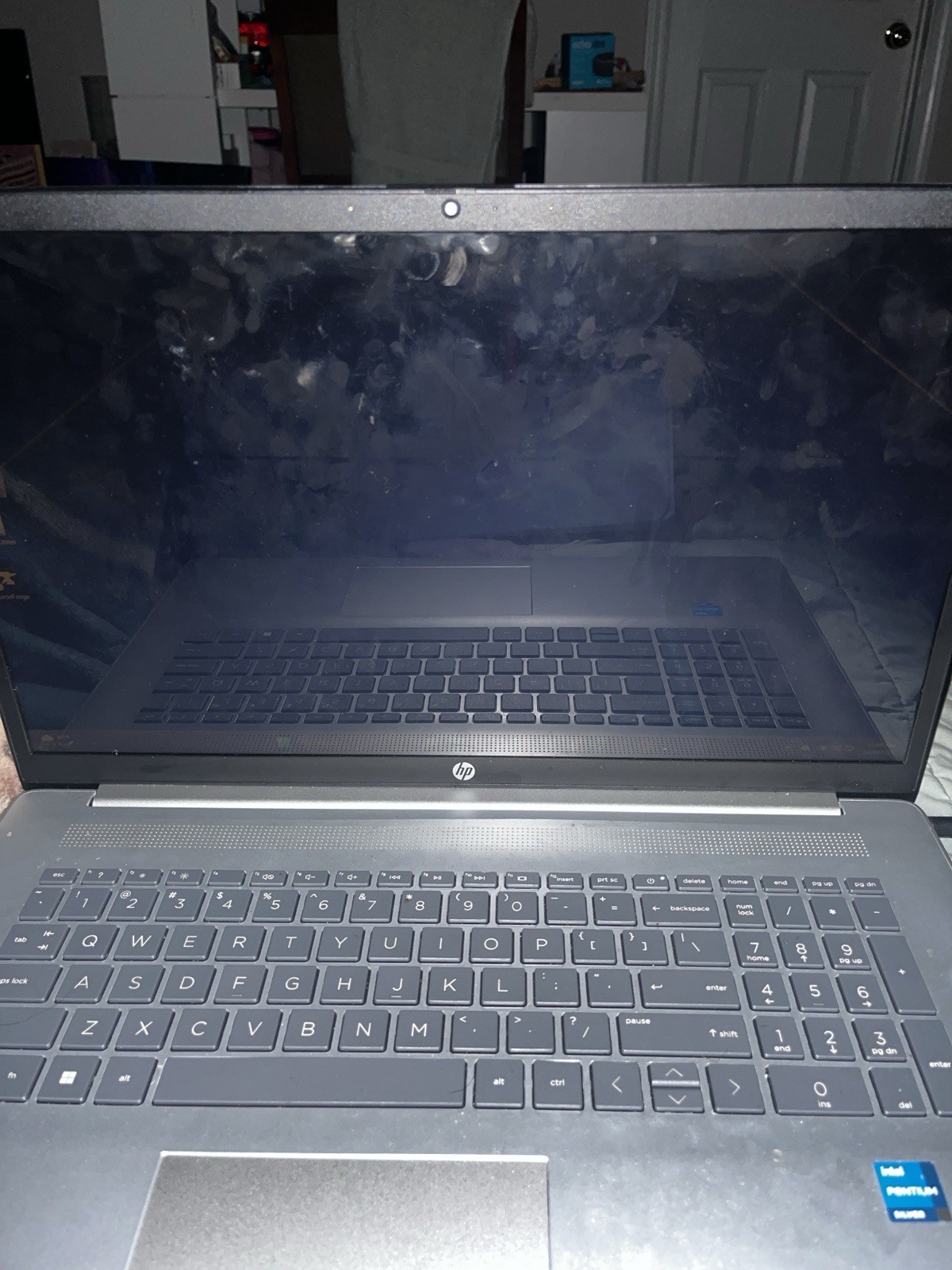 HP 17.3" Touchscreen Laptop Intel Pentium 4GB RAM 128GB SSD Silver (17-cn0001tg)