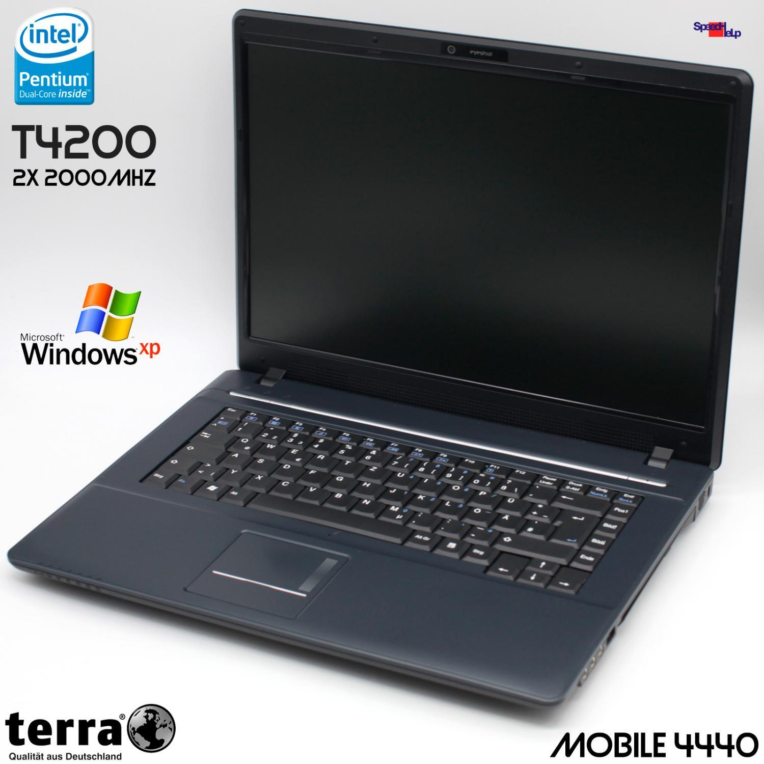 Terra Mobile 4440 Notebook Laptop Windows XP GeForce 9300 1680x1050 15.4" Webcam