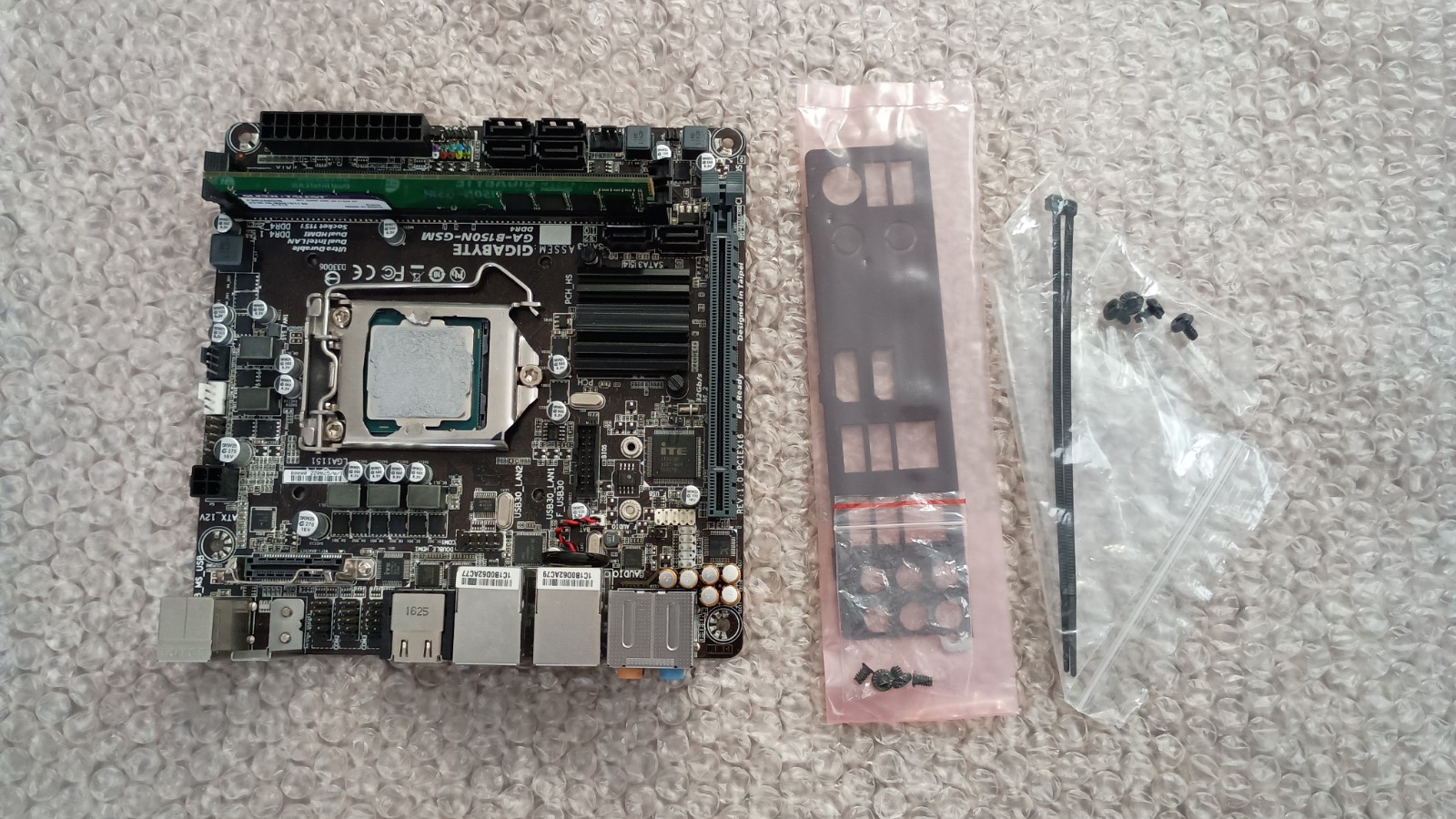 Gigabyte GA-B150N-GSM Intel LGA 1151 DDR4 SDRAM Desktop Motherboard + 4 GB RAM