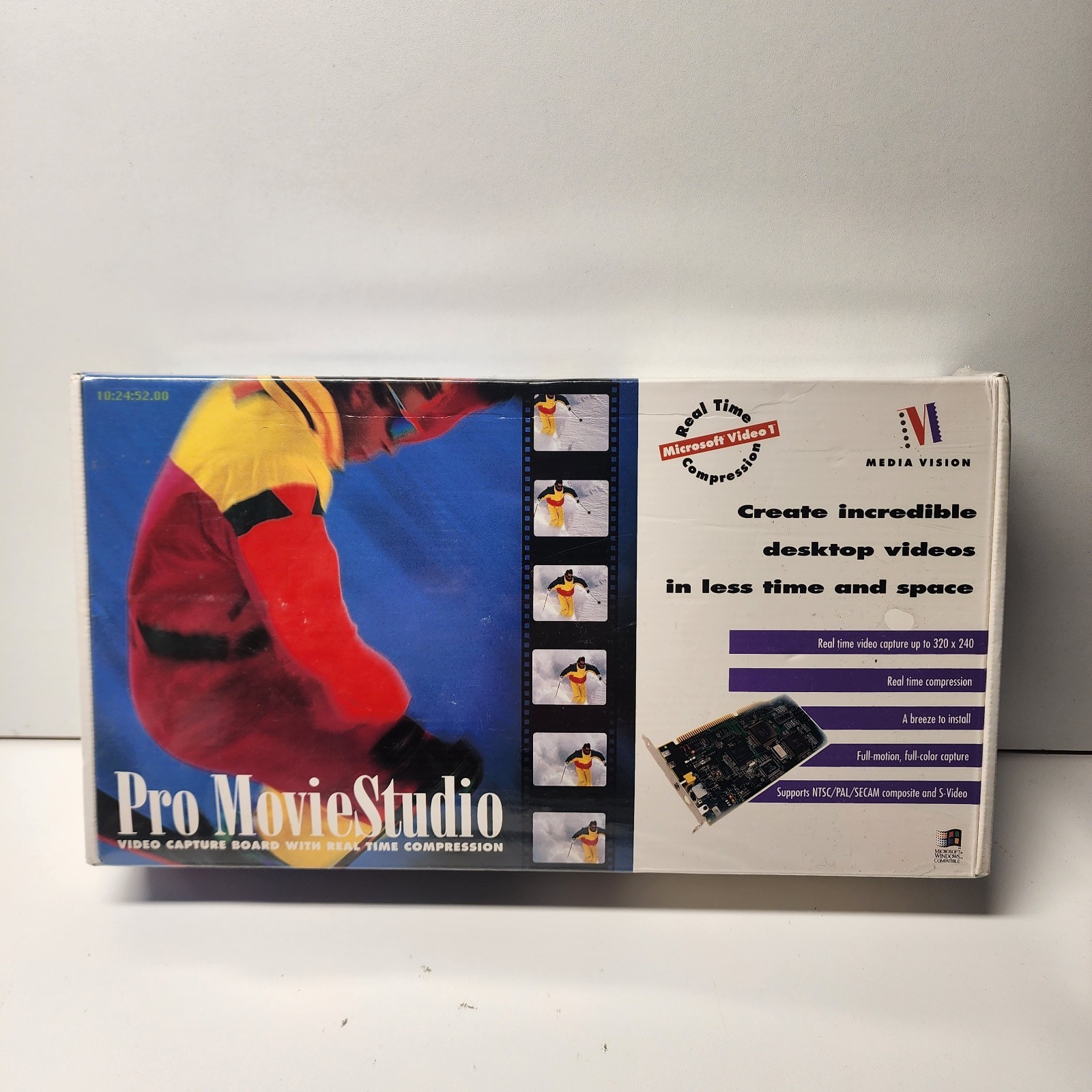 Vintage Media Vision Pro Movie Studio Software With 16 Bit Capture Board 