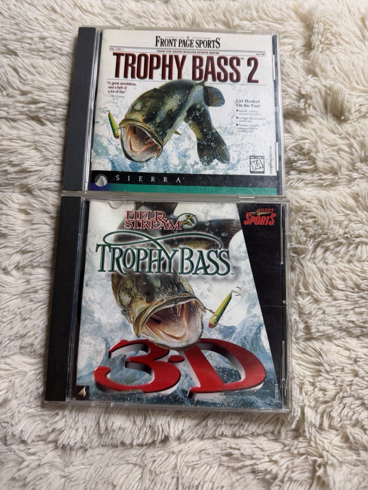 Sierra Trophy Bass 2 & Trophy Bass 3D PC CD-ROM Games for Windows, English/15
