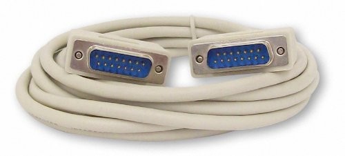 Your Cable Store 10 Foot DB15 15 Pin Serial Port Cable Male/Male