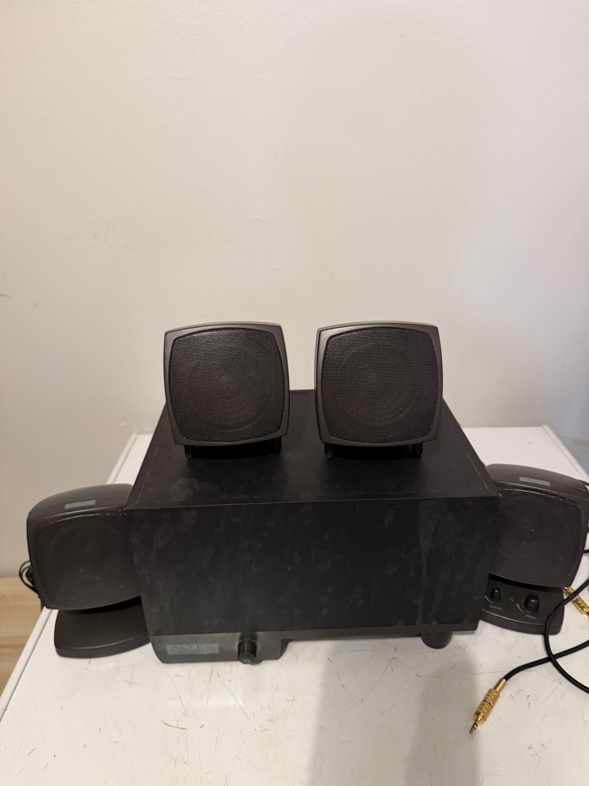 Altec Lansing ACS54 4.1 Computer Speaker System Subwoofer Tested Working