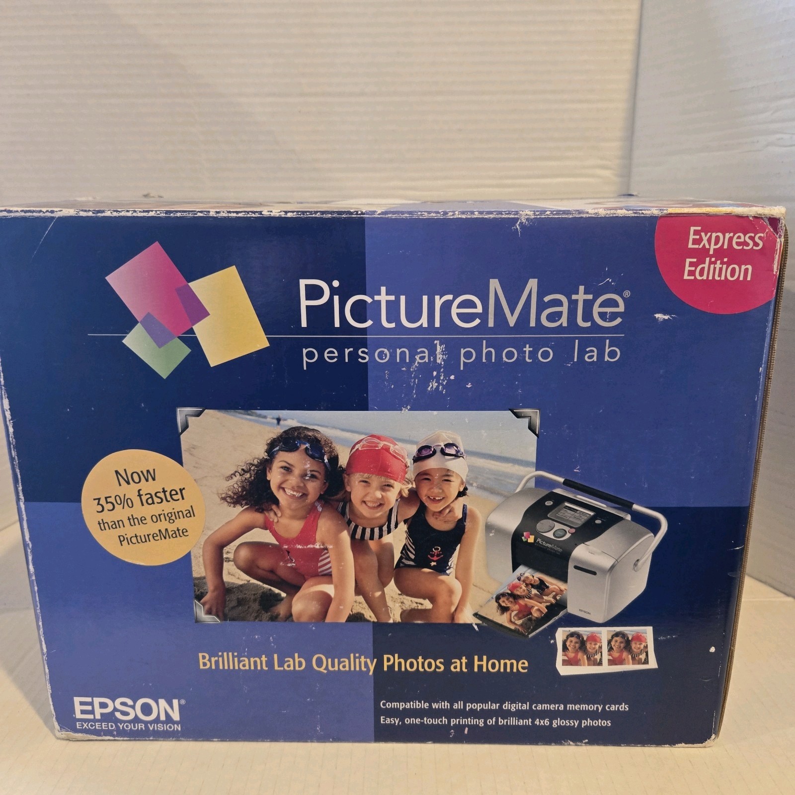 Epson PictureMate Express Edition Digital Photo Inkjet Printer Open Box