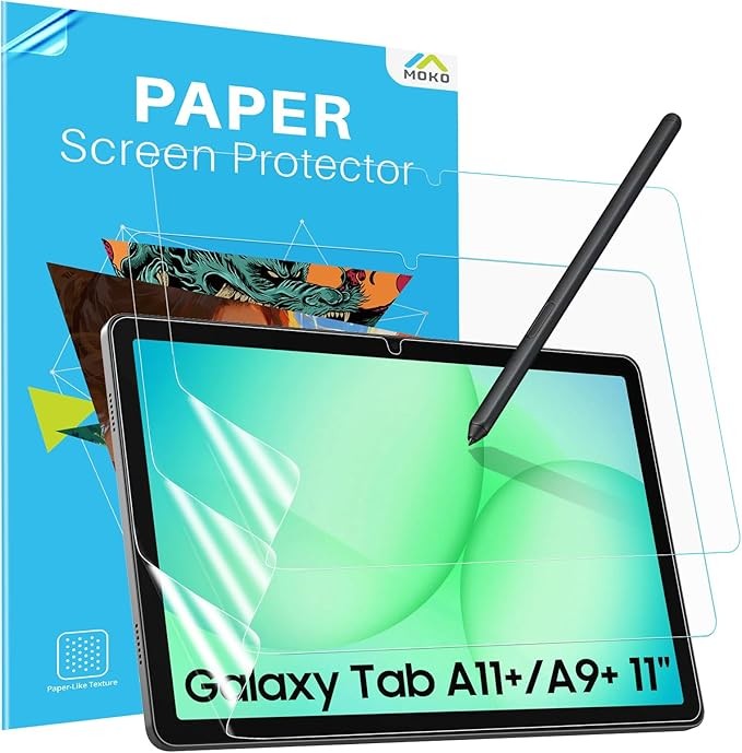 3 Pack Paper-Feel Screen Protector for 11 Inch Samsung Galaxy Tab A11 Plus/A11+