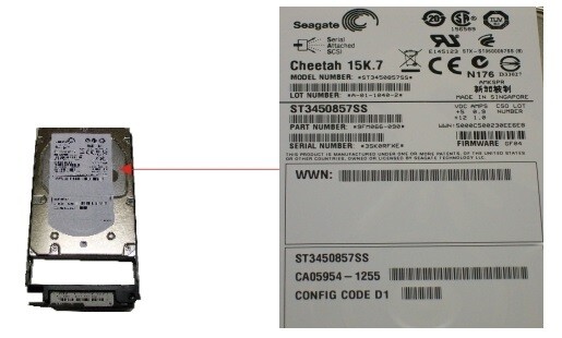 Fujitsu ETERNUS CA07237-E042 CA05954-1255 450GB