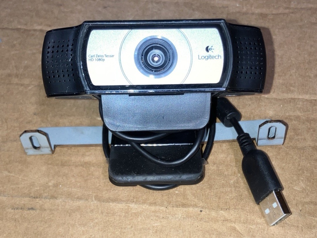 Logitech C920 1080p HD Webcam 30fps Built-In Mic USB-A Black TESTED