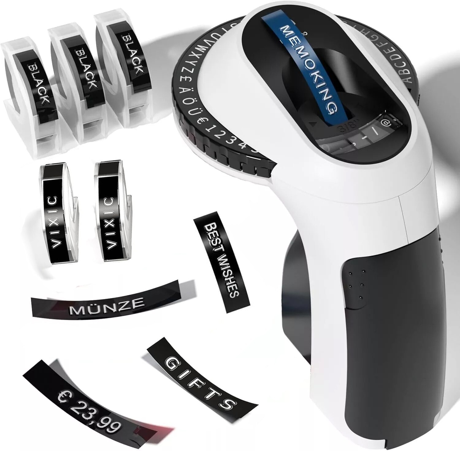 Compatible DYMO Embossing Label Maker with 5 DYMO Label Tapes | Organizer Xpress