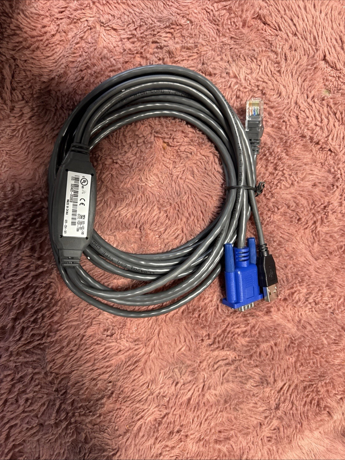 Avocent USB KVM Cable Vertiv Autoview USBIAC-15 USB KVM Switch Cable Module