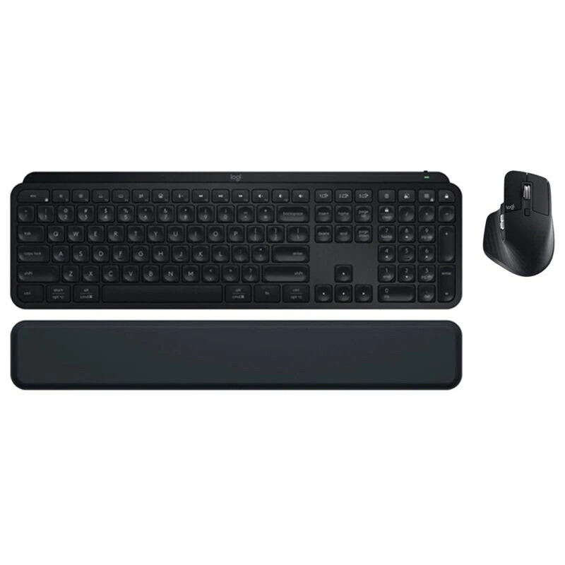 Logitech Masters Series MX Keys S Combo Wireless Keyboard/Mouse/Palm Rest Sealed