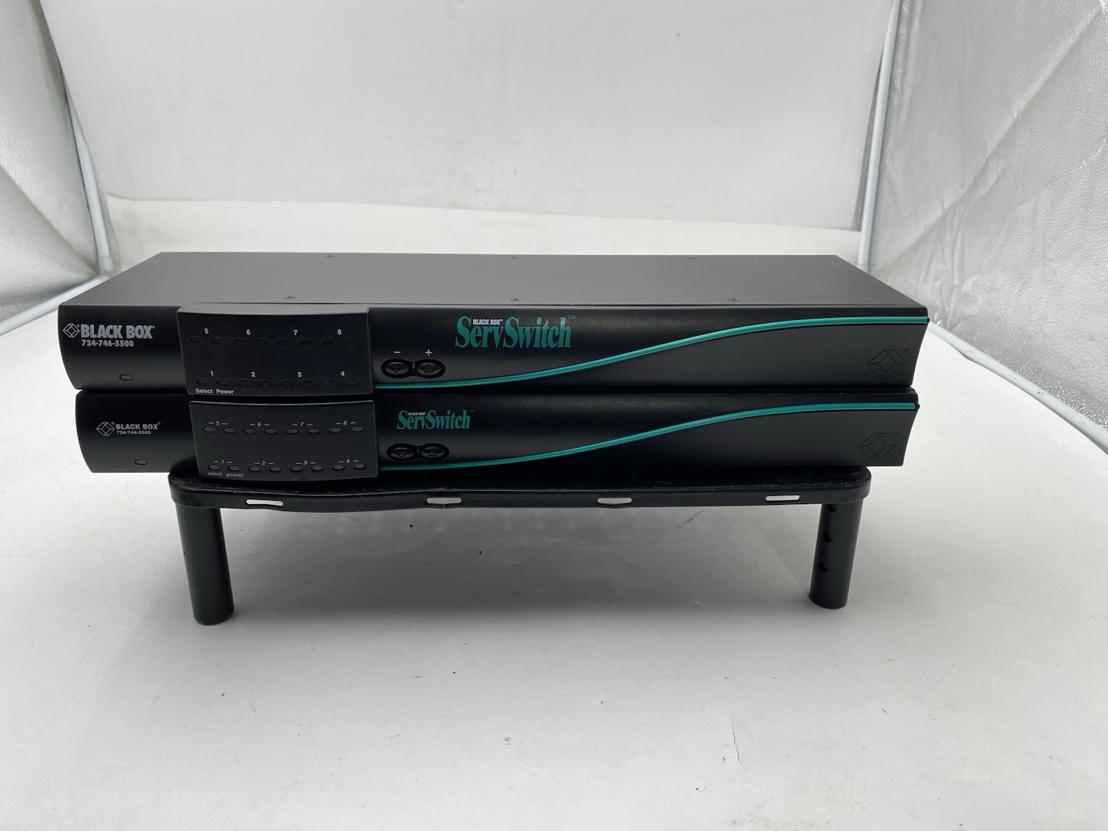 Lot of 2 BLACK BOX ServSwitch KVM Switch KV3108SA-R4 - KV3108SA-R5