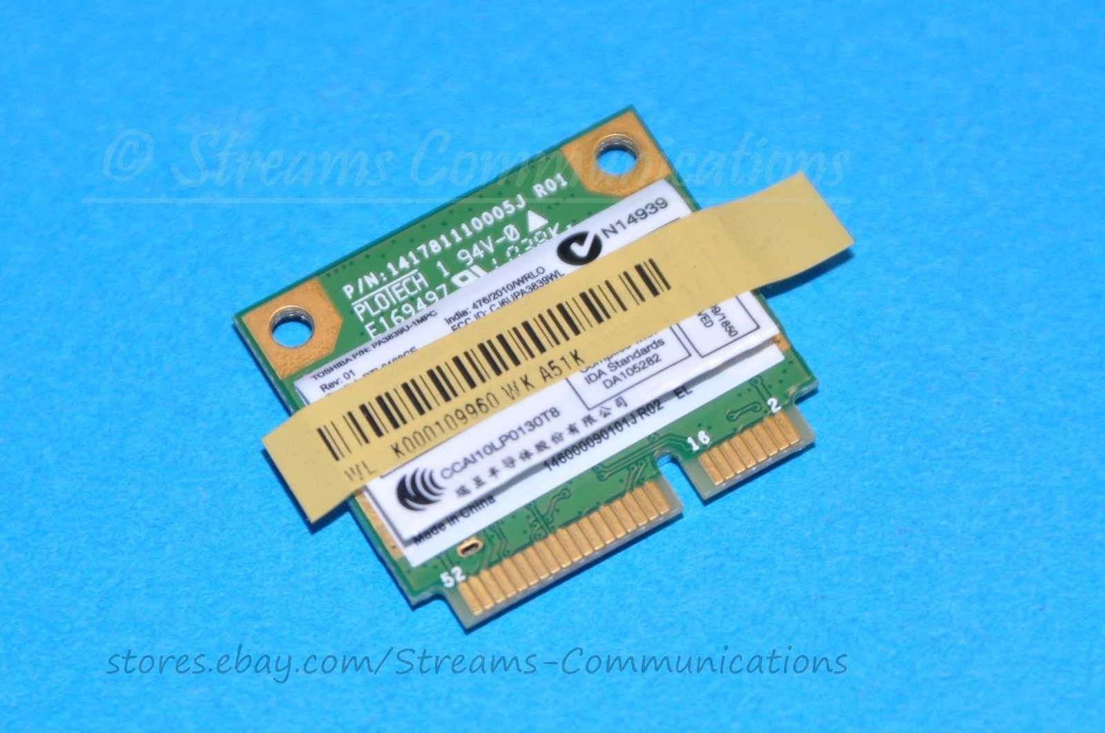 TOSHIBA Satellite L675D-S7052 L675D-S7104 L675-S7048 L675 Laptop Wi-Fi Card