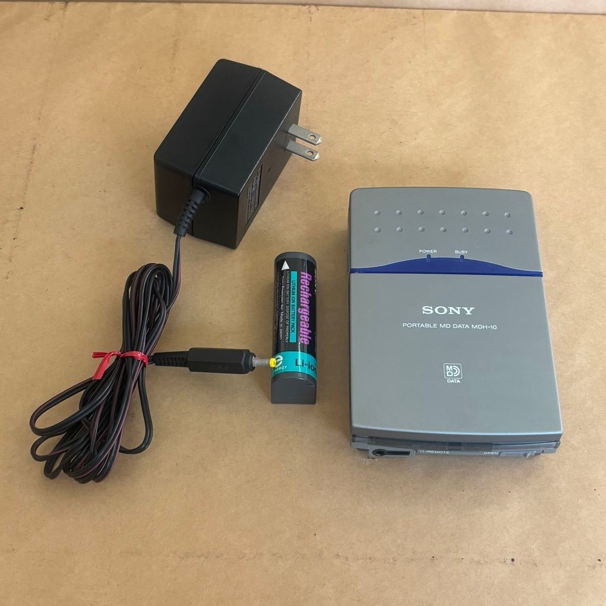 Sony MDH-10 Portable MD DATA Drive SCSI-2 External Storage Used From Japan