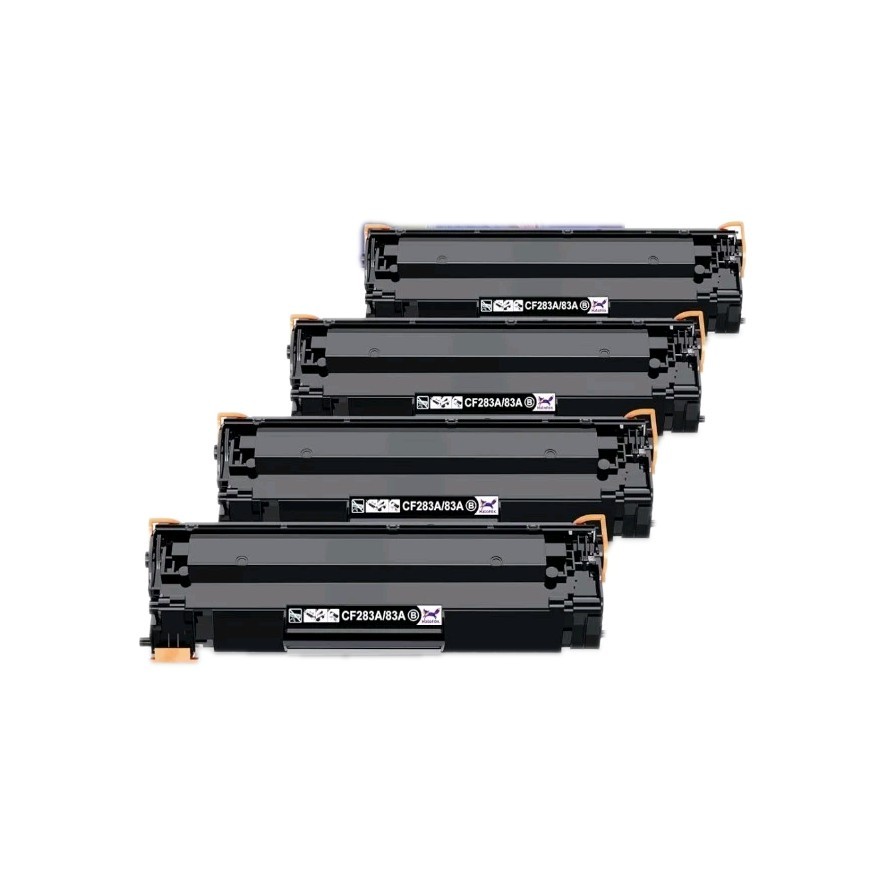 HaloFox 4 Pack Compatible Toner Cartridge HP CF283A 83A 