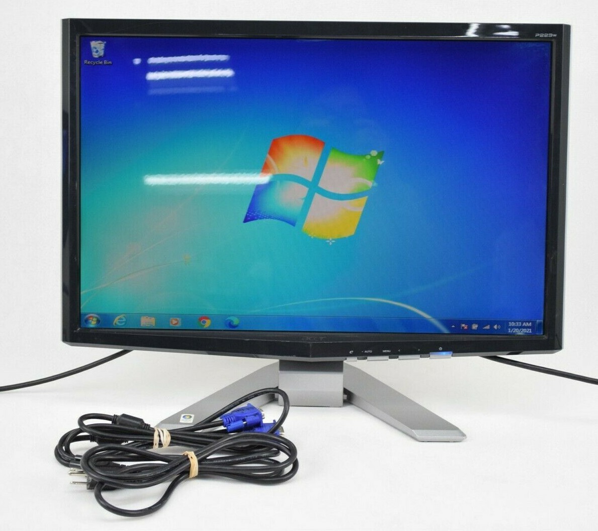 Acer P223w 22" LCD VGA DVI Monitor Grade A 