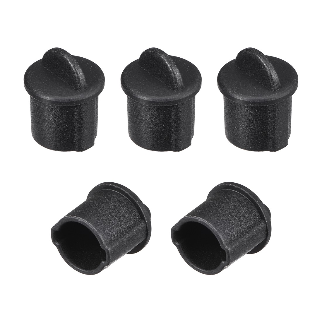 5 x Silicone BNC Anti-Dust Stopper Cap Cover for Female Jack Black