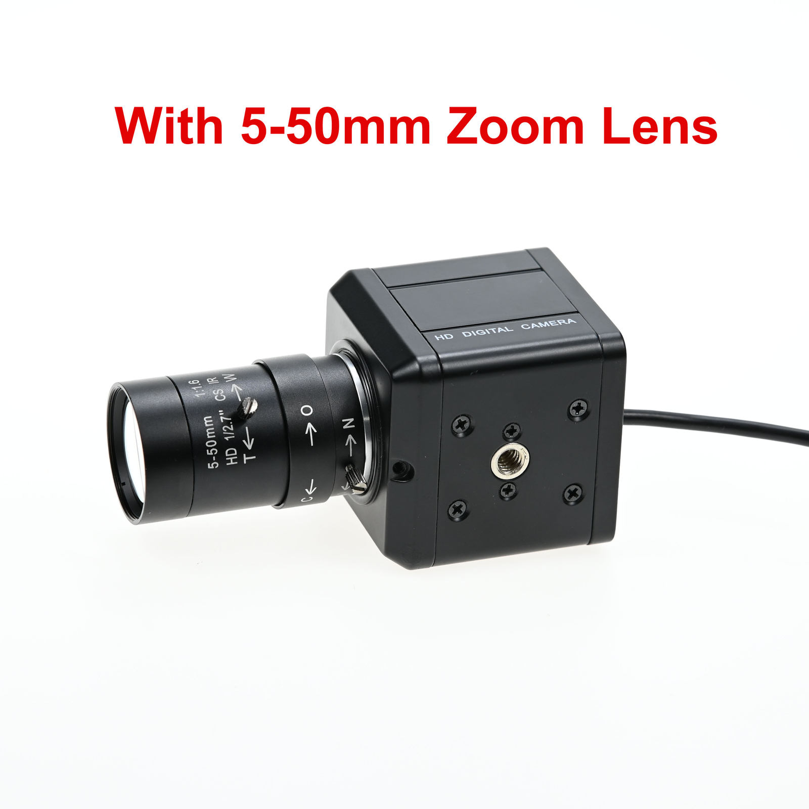 2MP 60fps Color Global Shutter USB Camera Moving Capture 5-50mm Manual Zoom lens