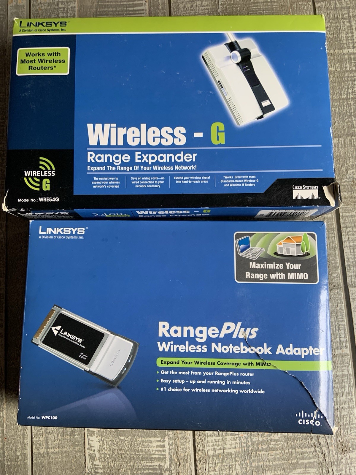 Linksys Print Server Wireless-G For USB 1.1 or 2.0 2.4GHz 802.11g Range Lot Of 2