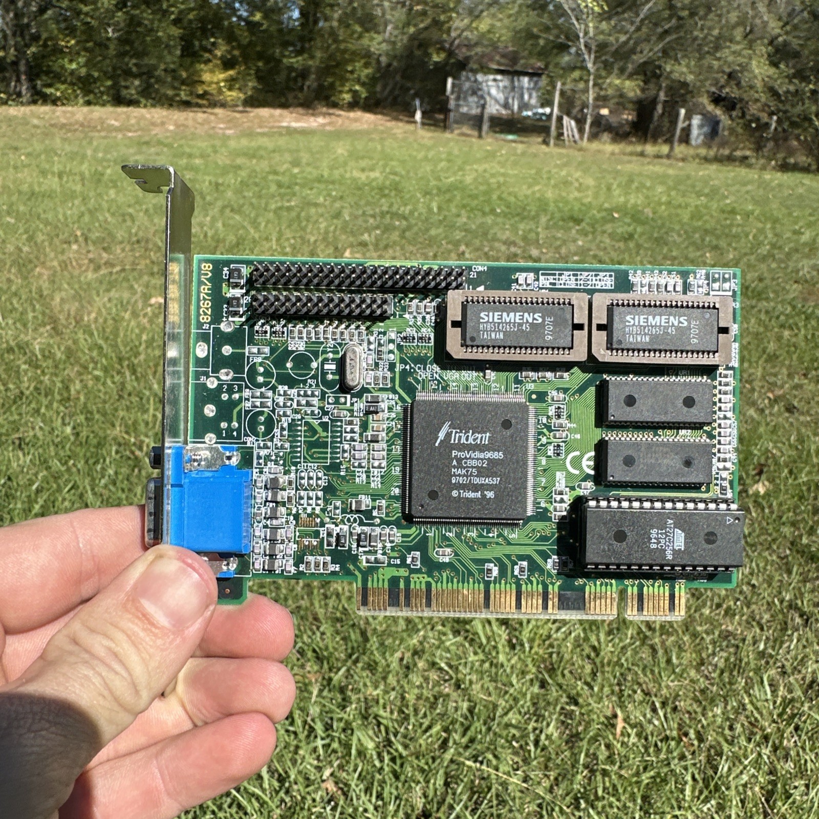 TVGA9685PCI TRIDENT PROVIDIA9685 PCI VGA CARD, 8267A/V8, TV67